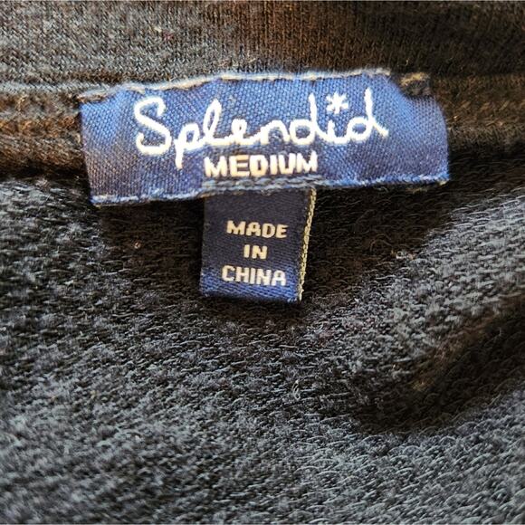 Splendid Embroidered hearts modal long sleeve top Medium - Picture 11 of 12